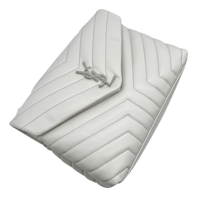 Saint Laurent white monogram clutch, YSL white leather matelasse chain  wallet - Meagan's Moda