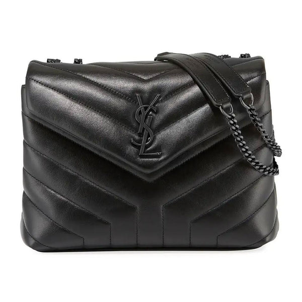Saint Laurent Loulou Studded Toy Bag in Black