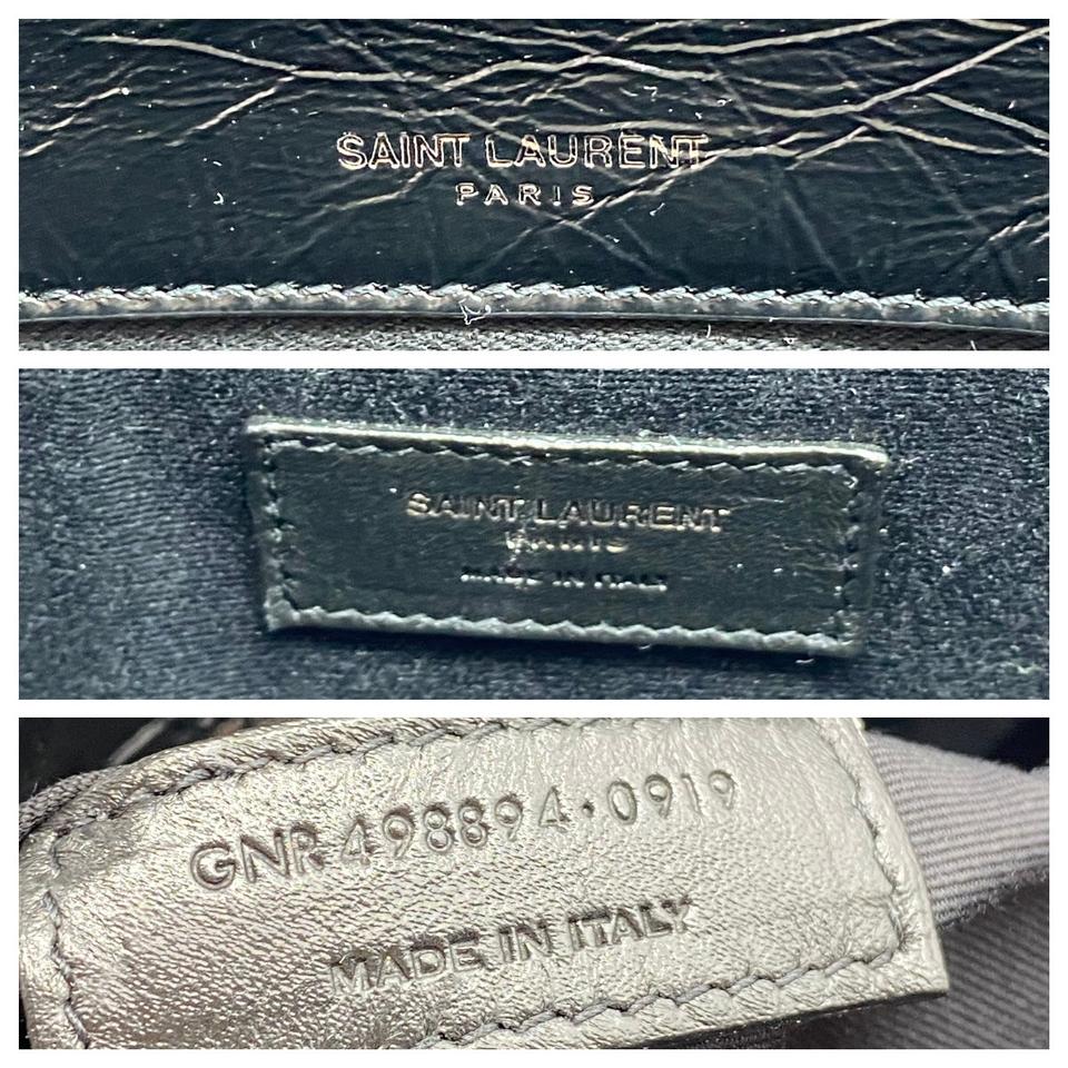 Saint Laurent Niki Medium Leather Shoulder Bag in Metallic