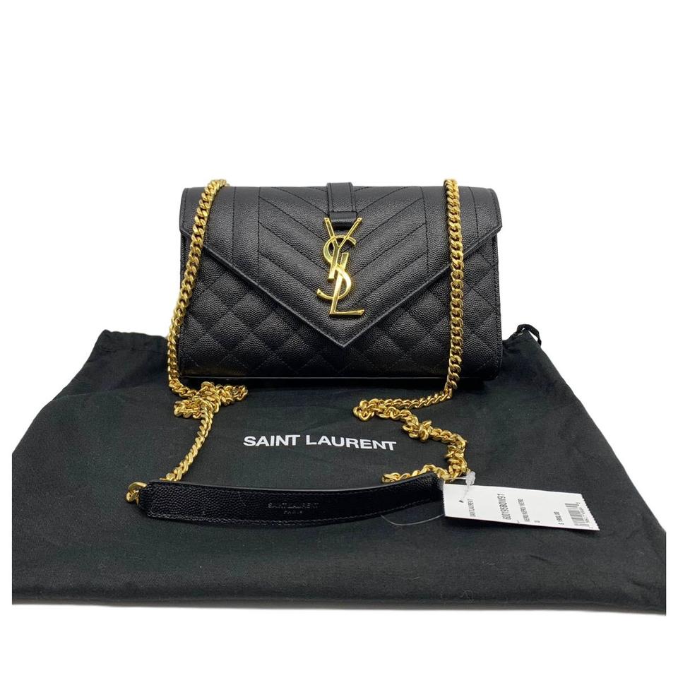 Saint Laurent Small Monogram Triquilt Envelope Shoulder Bag For