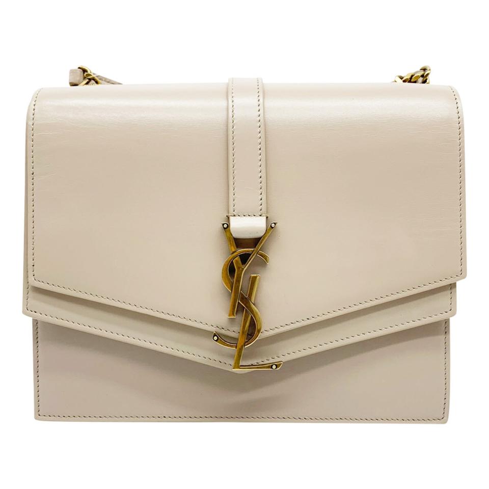 Saint sulpice leather crossbody bag Louis Vuitton Beige in Leather