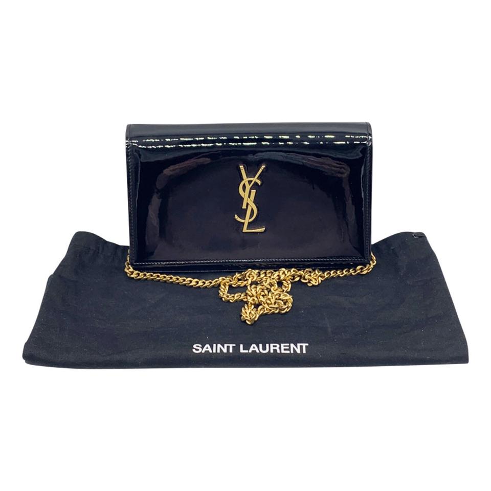 Saint Laurent Monogram Kate Chain Wallet Medium WOC Sparkle Gold -  MyDesignerly
