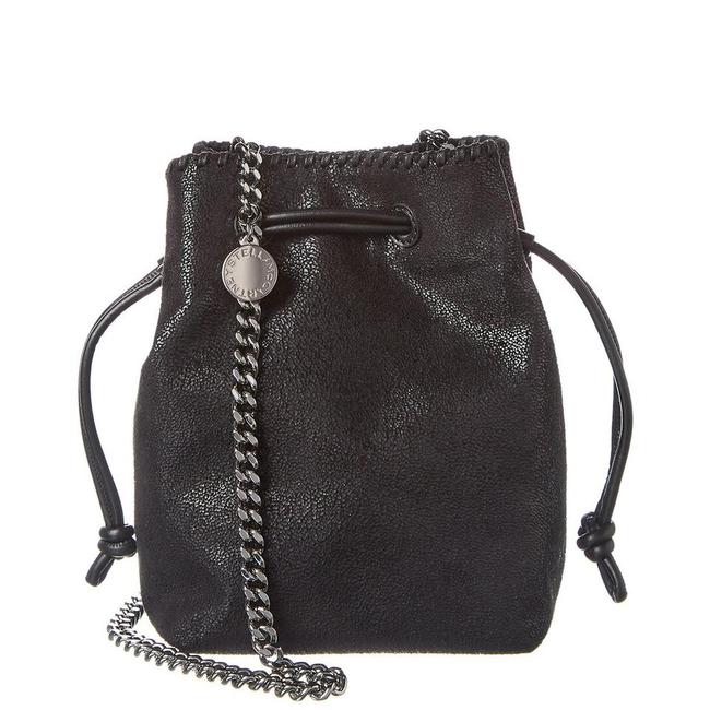 Stella McCartney Bucket Falabella Micro Black Faux Leather Shoulder Bag