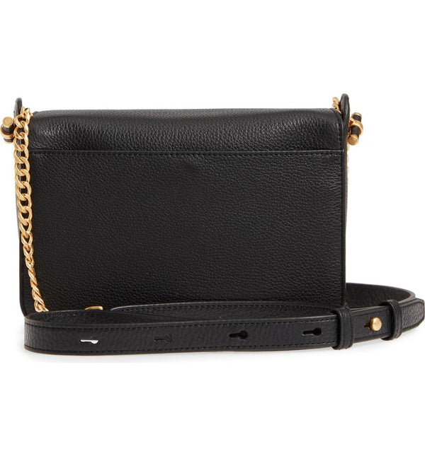 Tory Burch Crossbody Chelsea Black Leather Shoulder Bag - MyDesignerly