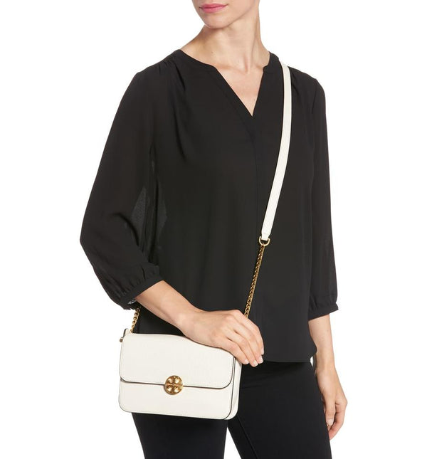 Tory burch chelsea leather shoulder sales bag