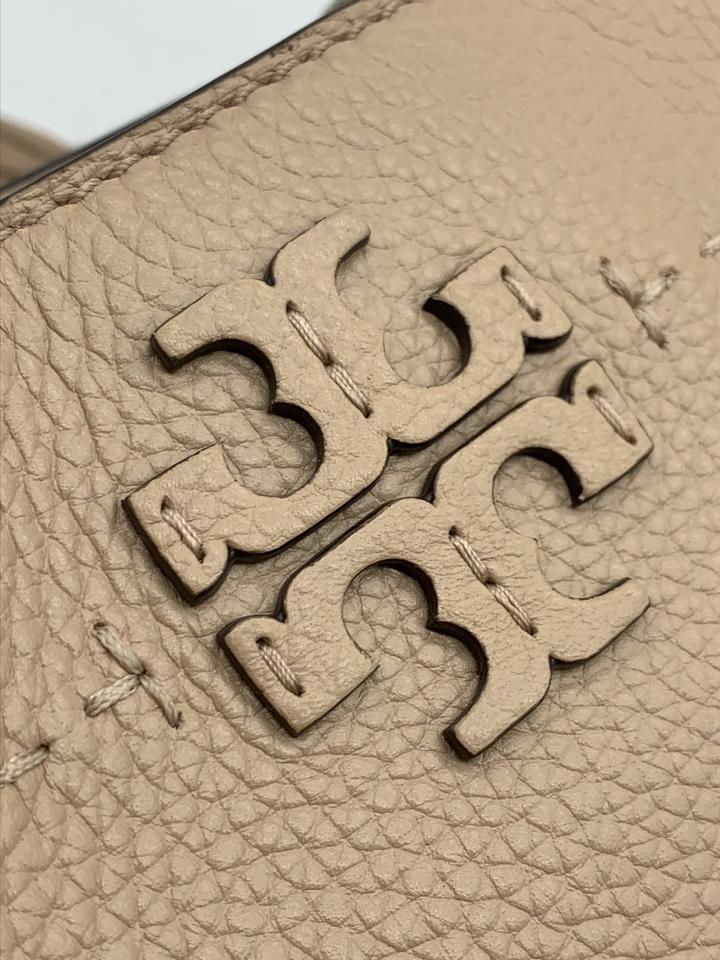 Tory Burch McGraw Leather Tote - Devon Sand 42200-288 190041820542 -  Handbags, McGraw - Jomashop