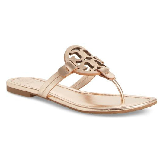 Tory Burch Miller Sandals high quality size 7 M Gold Rose