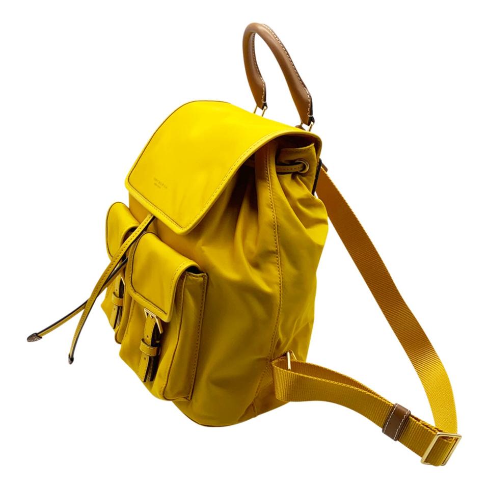 Tory Burch Perry Yellow Nylon Backpack - MyDesignerly