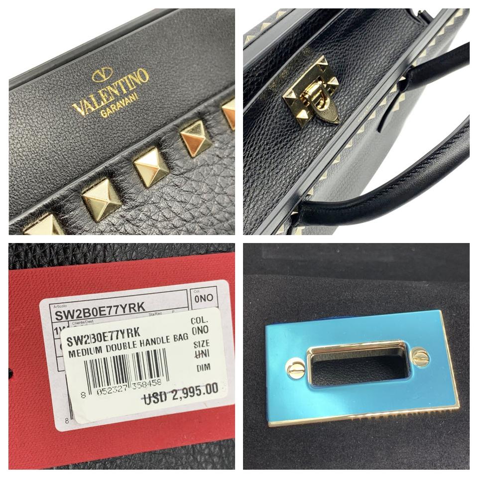 Valentino Rockstud Medium Double Handle Bag