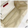 Valentino Medium Rockstud Ivory White Leather Tote